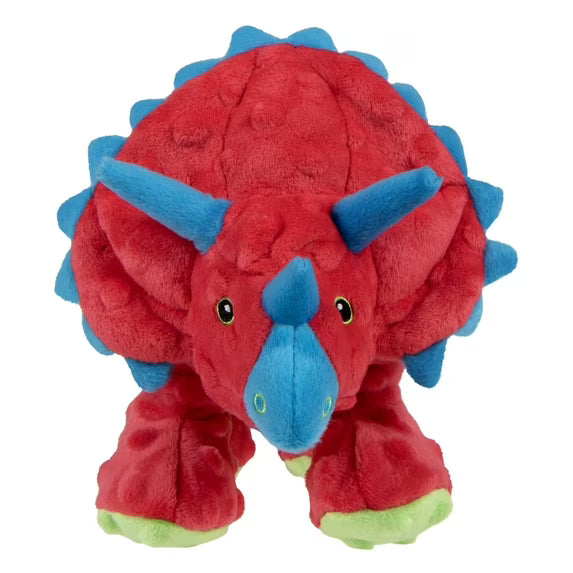 Frills Squeaky Plush Dinosaur Dog Toy
