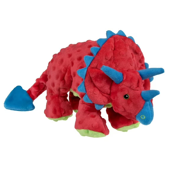 Frills Squeaky Plush Dinosaur Dog Toy