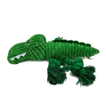 Plush Alligator Rope Dog Toy